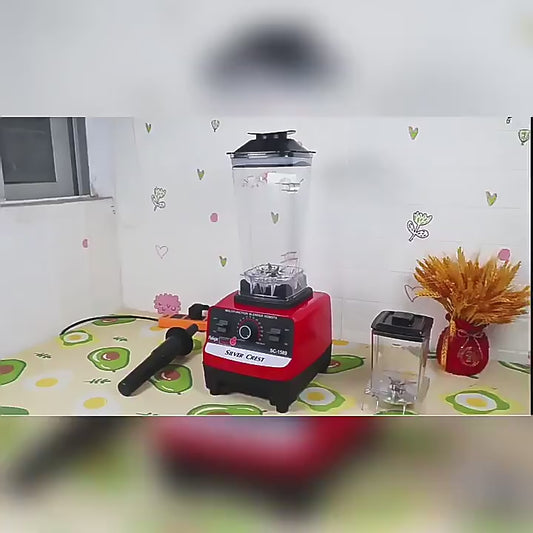 Electric Juicer Blender Household 2 in 1 Double Cup Juicer Machine Fruit and Vegetable Mixer Multi-function Ice Crusher